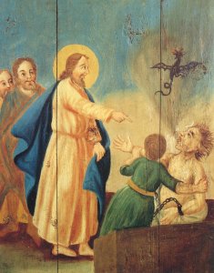 Christus heilt einen Falls&uuml;chtigen